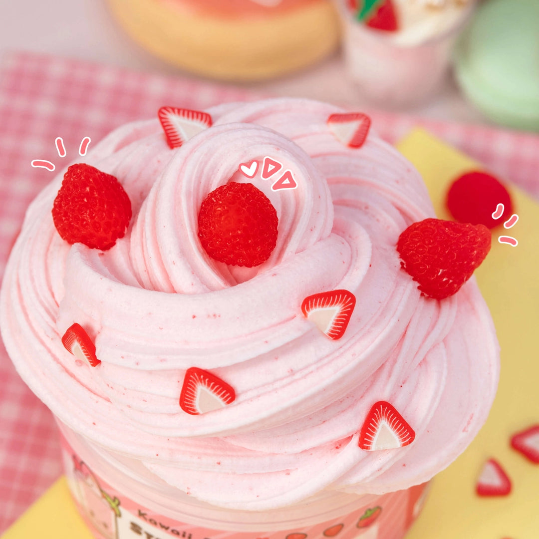 close up of berry charms on slime