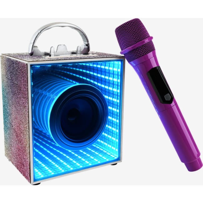 Pop Star Karaoke Infinity Lights Speaker & Mic  | Trend Tech