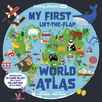 cover art of my first lift the flap world atlas