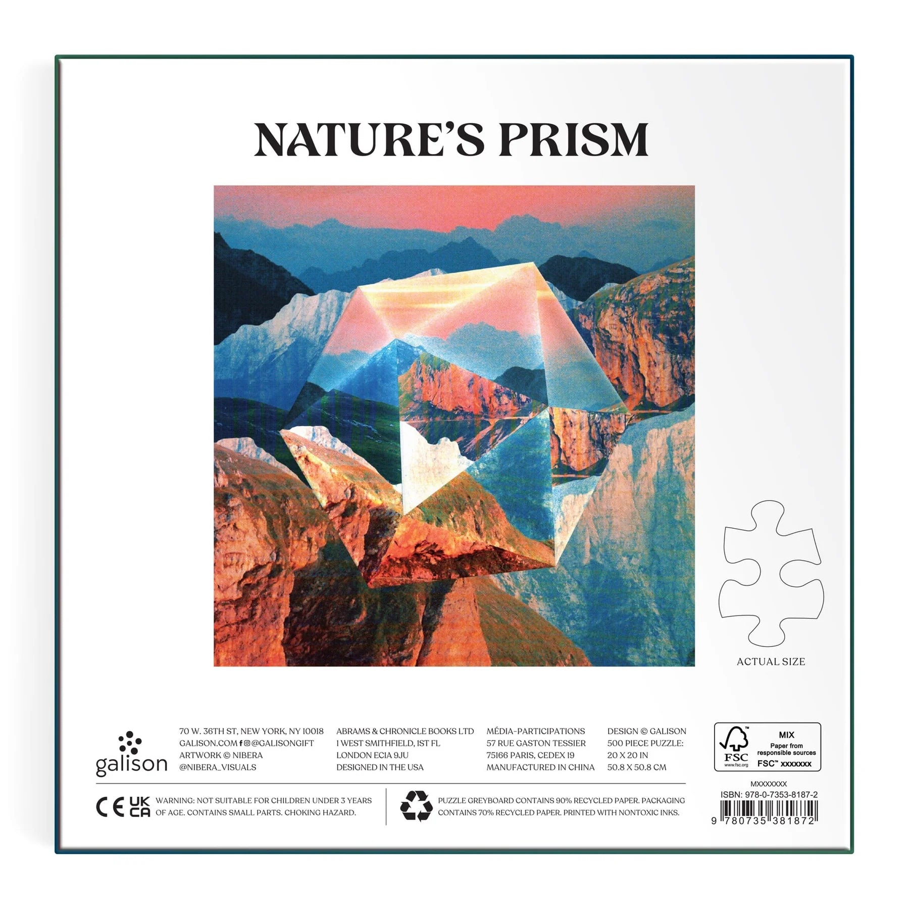 Nature's Prism 500 Piece Puzzle | Galison