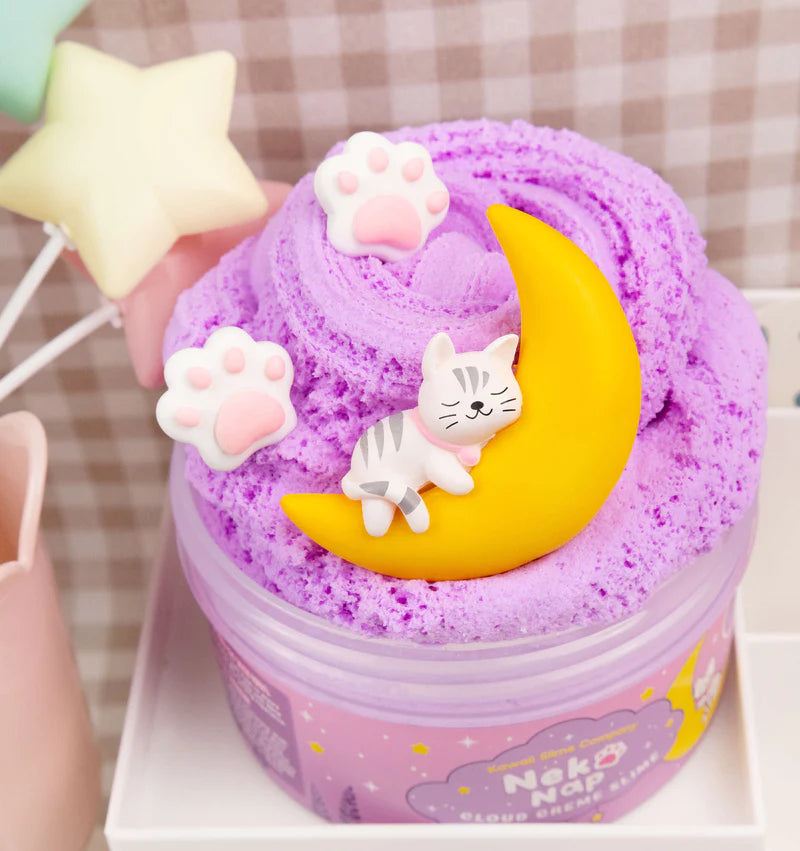 neko nap cloud creme slime with charms in it.