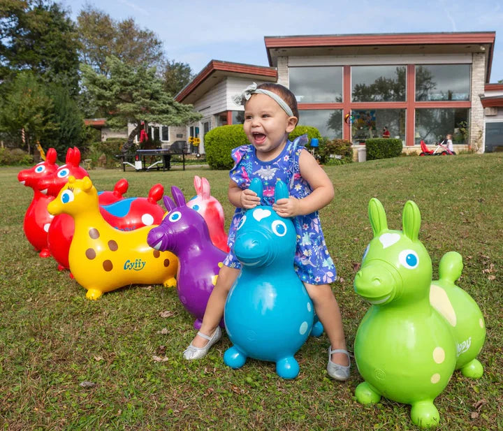 Rody Inflatable Bounce Horse - Lime Green