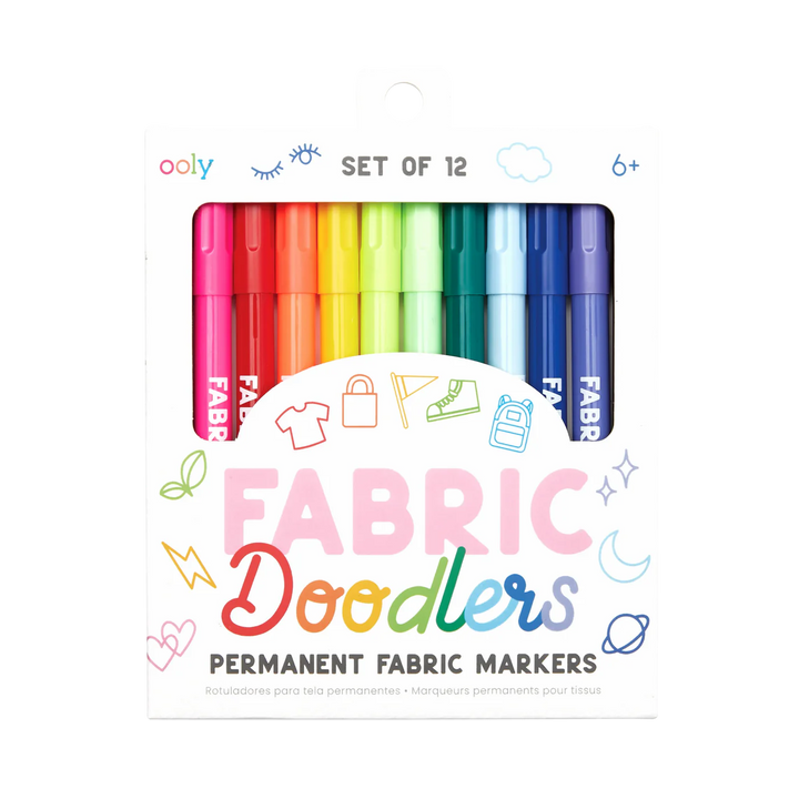 Fabric Doodlers Markers - Set of 12 | OOLY