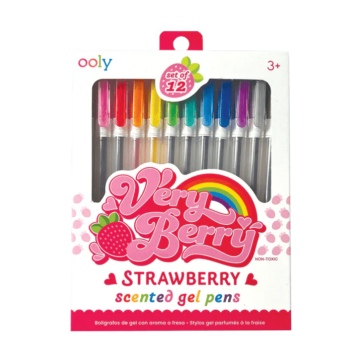 OOLY Pen and Pencils Very Berry Scented Gel Pens - Set of 12