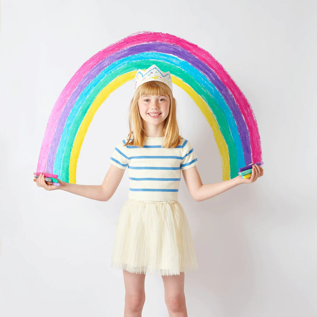 Rainbow Sparkle Watercolor Gel Crayons- Set of 12 | OOLY