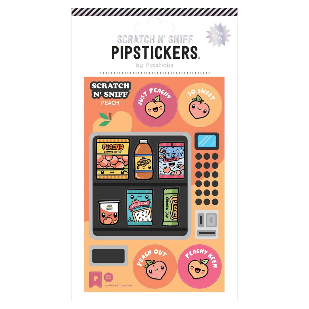 Peachy Keen Machine Scratch 'n Sniff  Stickers | Pipsticks