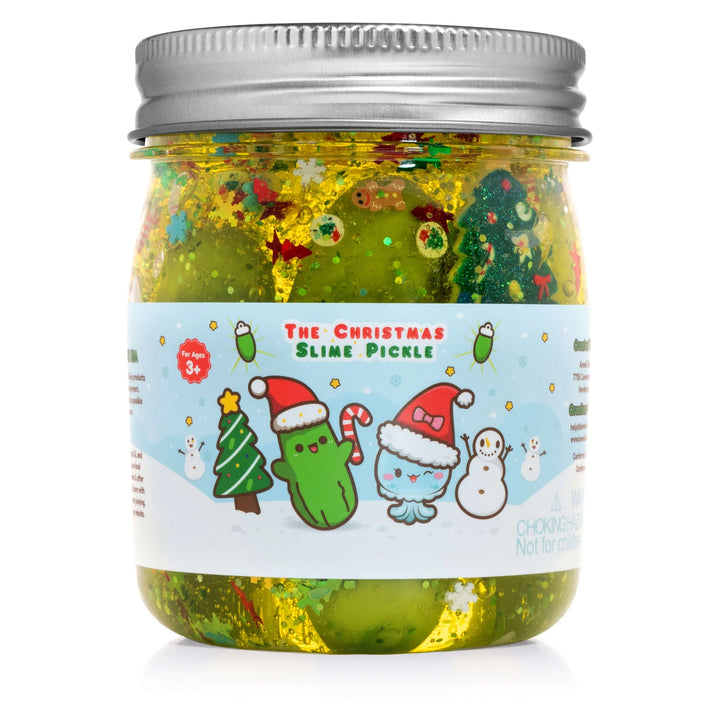 The Christmas Pickle Clear Slime | Kawaii Slime Company