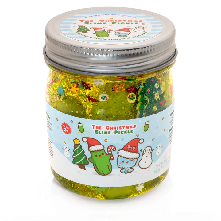 The Christmas Pickle Clear Slime | Kawaii Slime Company