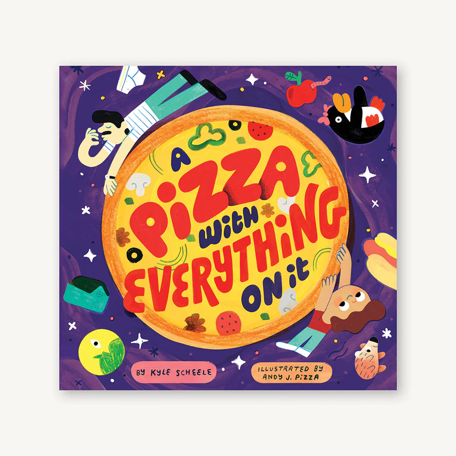 cover art of a pizza with everything on it