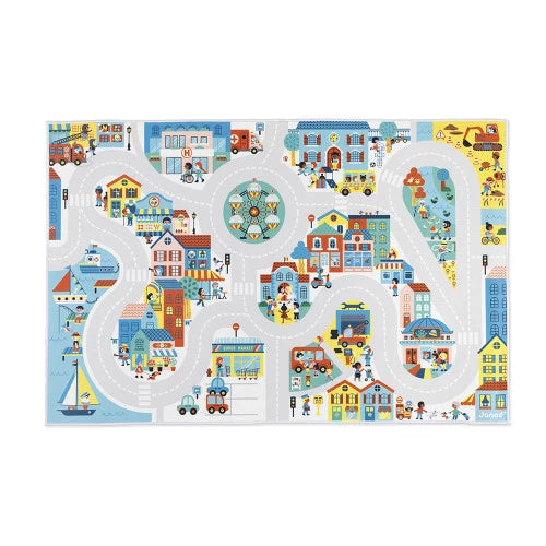 Play Mat with Circuit - Circuit City - Cross Roads | Janod - LOCAL PICK UP ONLY