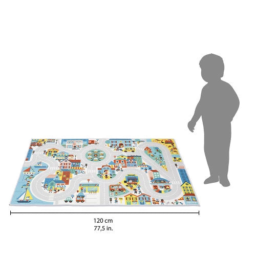 Play Mat with Circuit - Circuit City - Cross Roads | Janod - LOCAL PICK UP ONLY