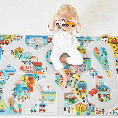 Play Mat with Circuit - Circuit City - Cross Roads | Janod - LOCAL PICK UP ONLY