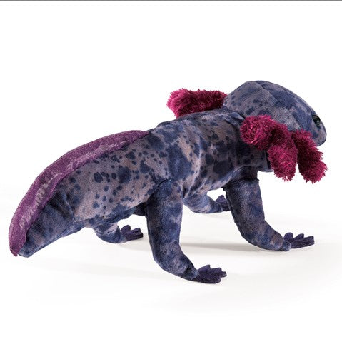 Black Axolotl Finger Puppet | Folkmanis