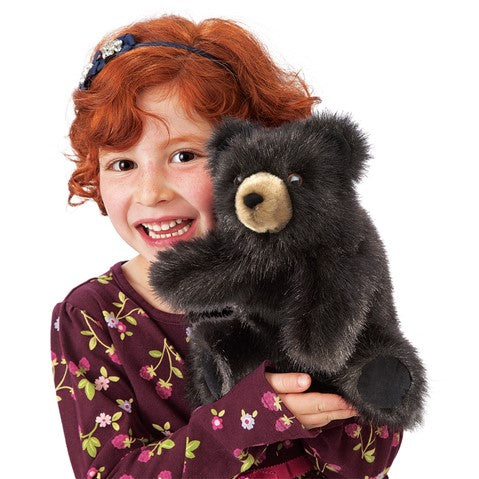 Baby Black Bear Hand Puppet | Folkmanis