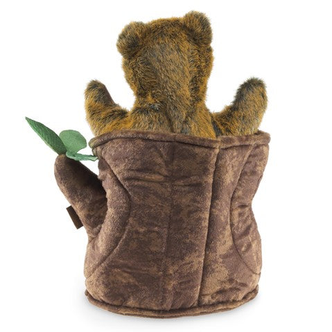 Bear in Tree Stump | Folkmanis