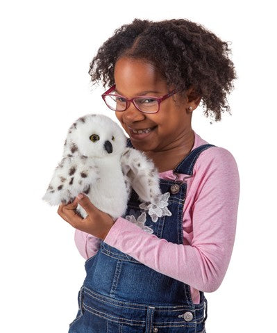 Little Snowy Owl Hand Puppet | Folkmanis