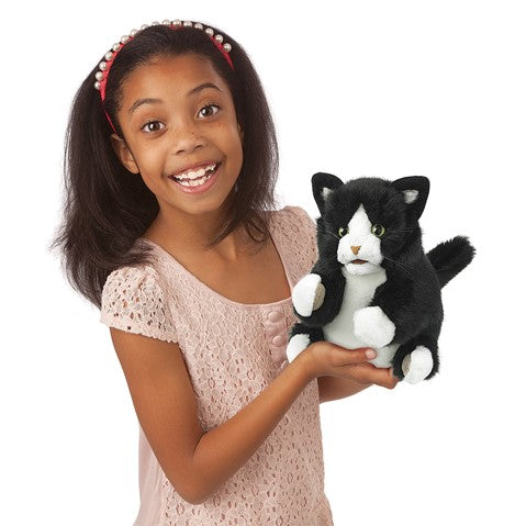 Tuxedo Kitten Hand Puppet | Folkmanis