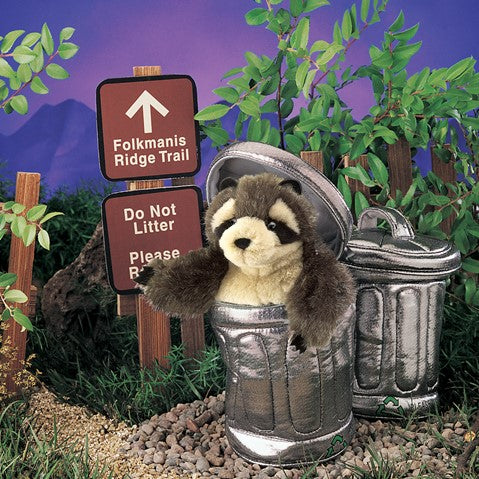Raccoon in Garbage Can | Folkmanis