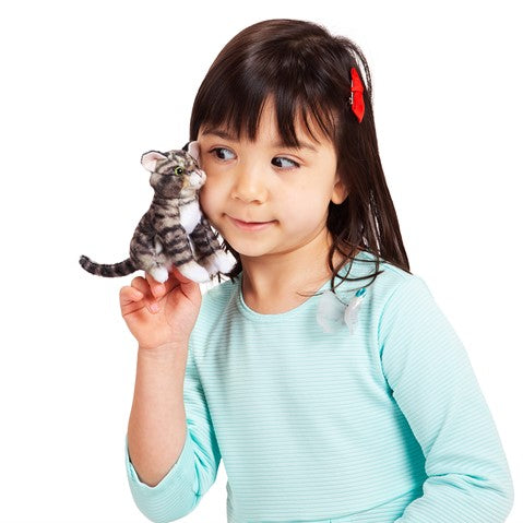 Mini Gray Tabby Cat | Folkmanis
