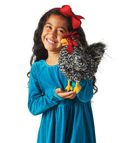 Barred Rock Rooster Hand Puppet | Folkmanis