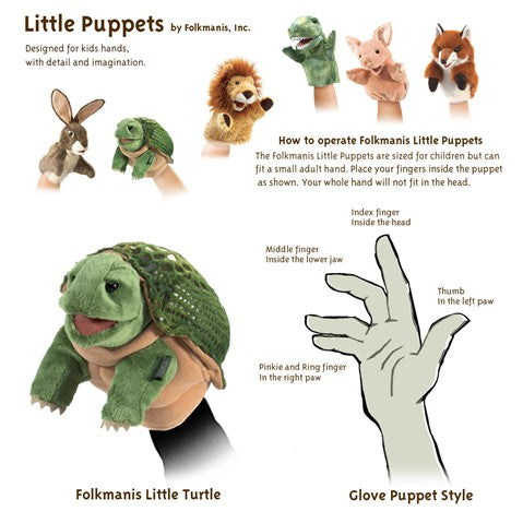 Little Turtle Hand Puppet | Folkmanis