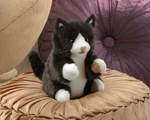 Tuxedo Kitten Hand Puppet | Folkmanis