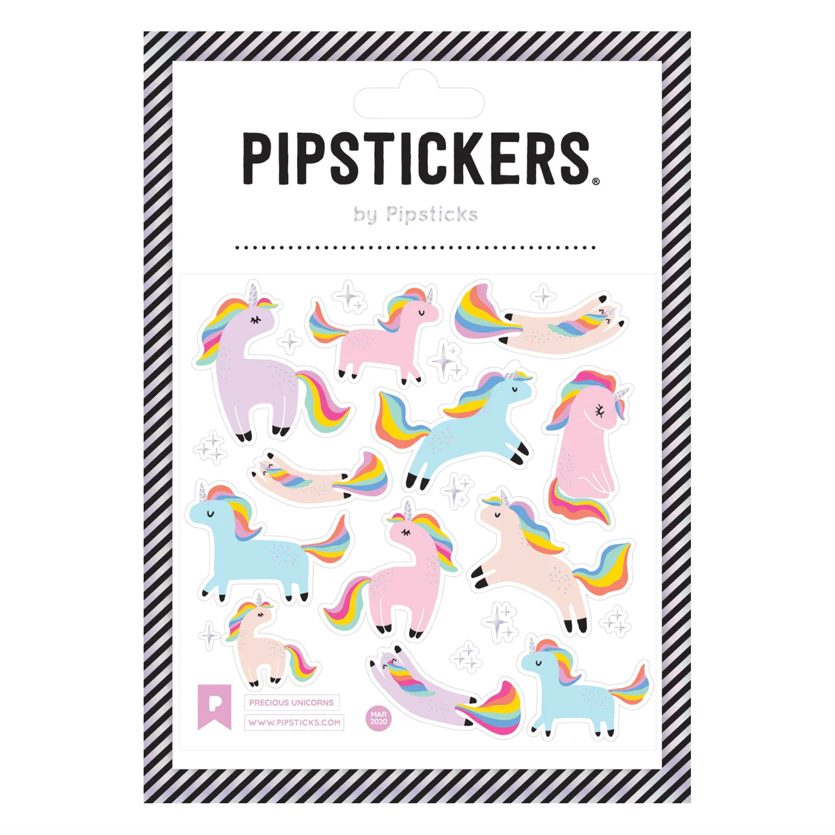 Blue and Pink unicorns with rainbow manes and tales