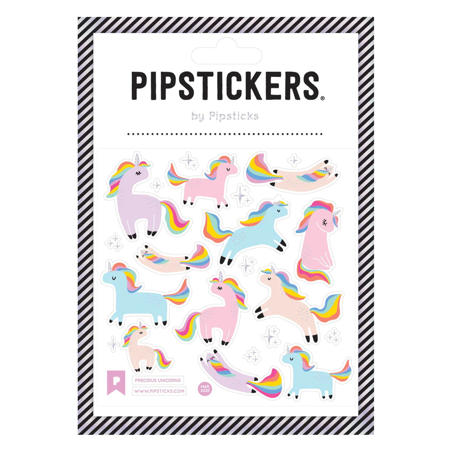 Blue and Pink unicorns with rainbow manes and tales