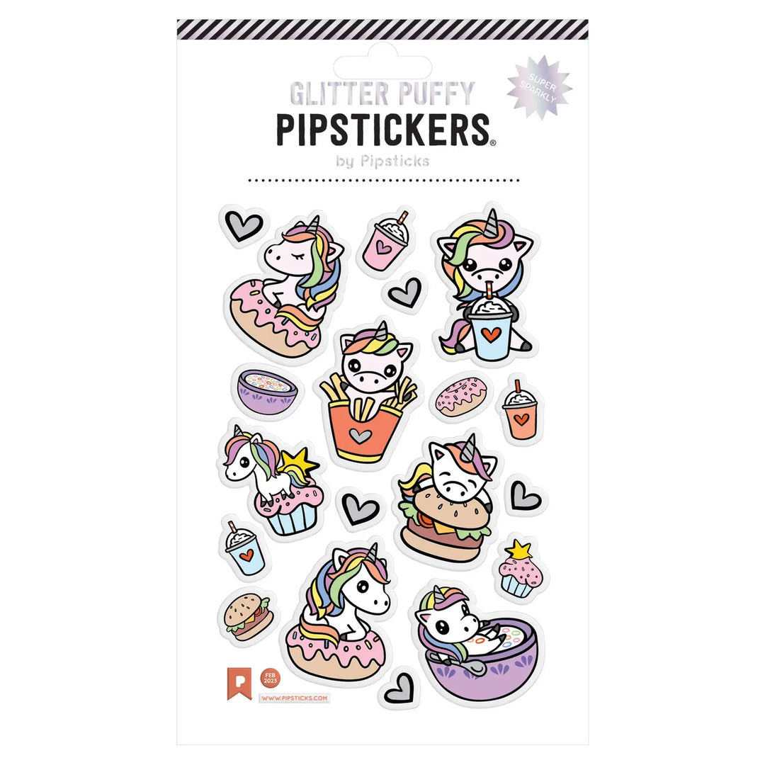 Puffy Fast Food Fantasy Stickers | Pipsticks