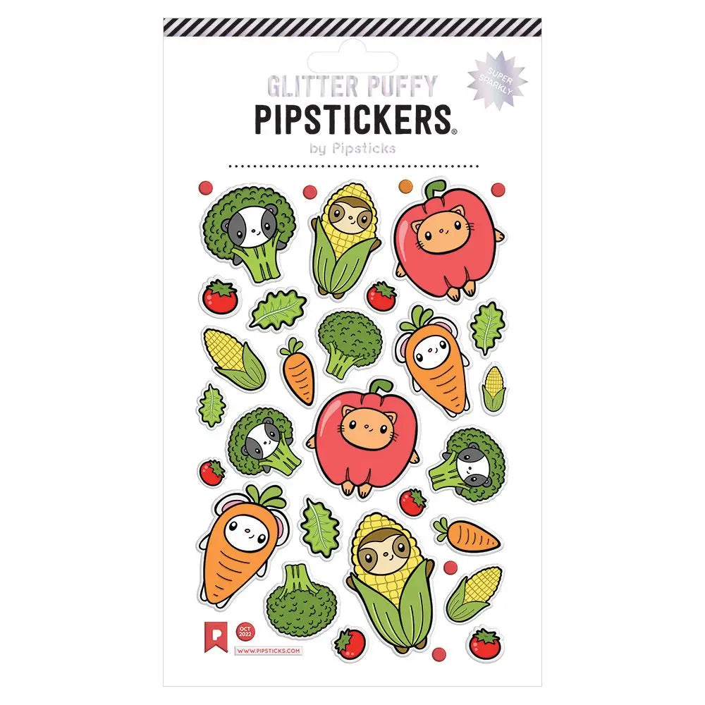 Puffy Gleeful Garden Stickers | Pipsticks
