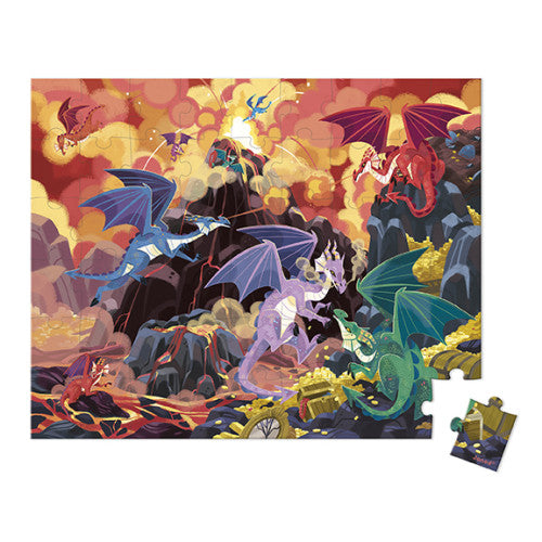 Fiery Dragons Puzzle - 54pc | Janod