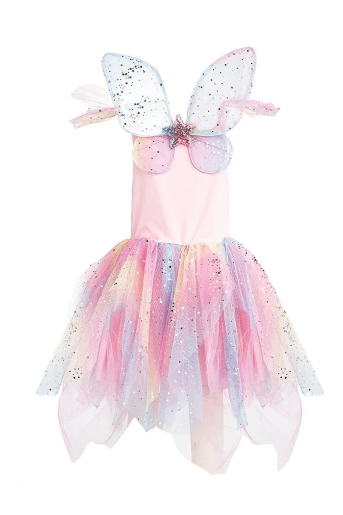 Rainbow Fairy Dress & Wings | Great Pretenders