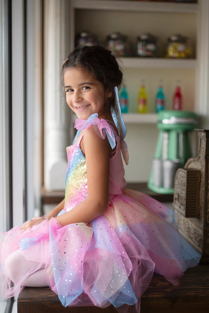 Rainbow Fairy Dress & Wings | Great Pretenders