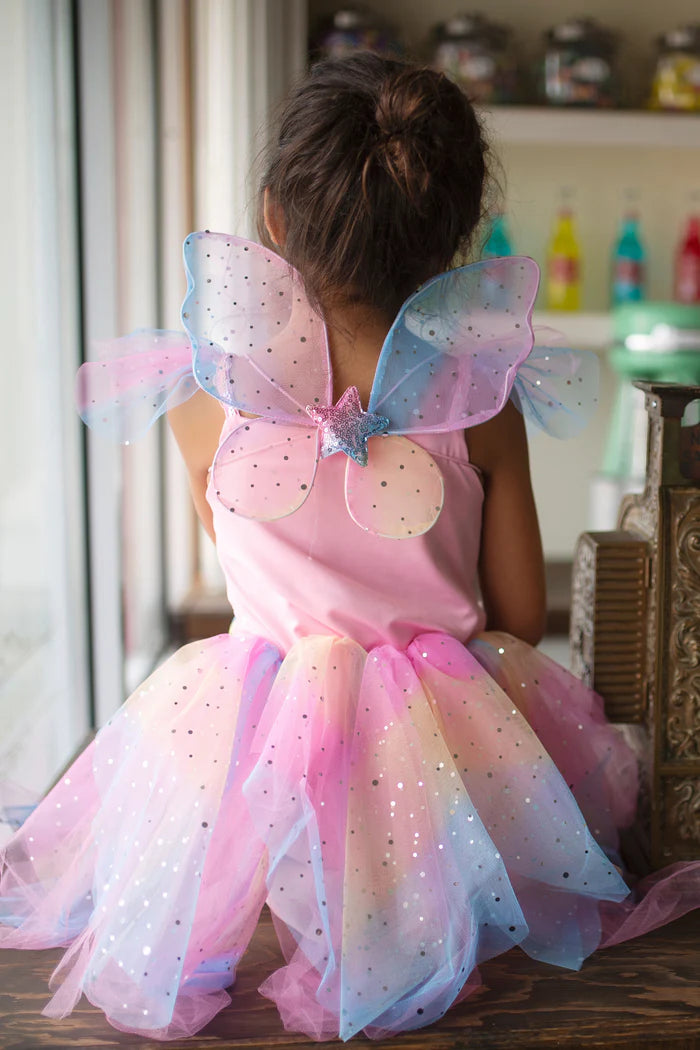 Rainbow Fairy Dress & Wings | Great Pretenders