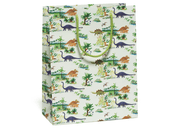 Red Cap Cards Party Dinosaurs gift bag