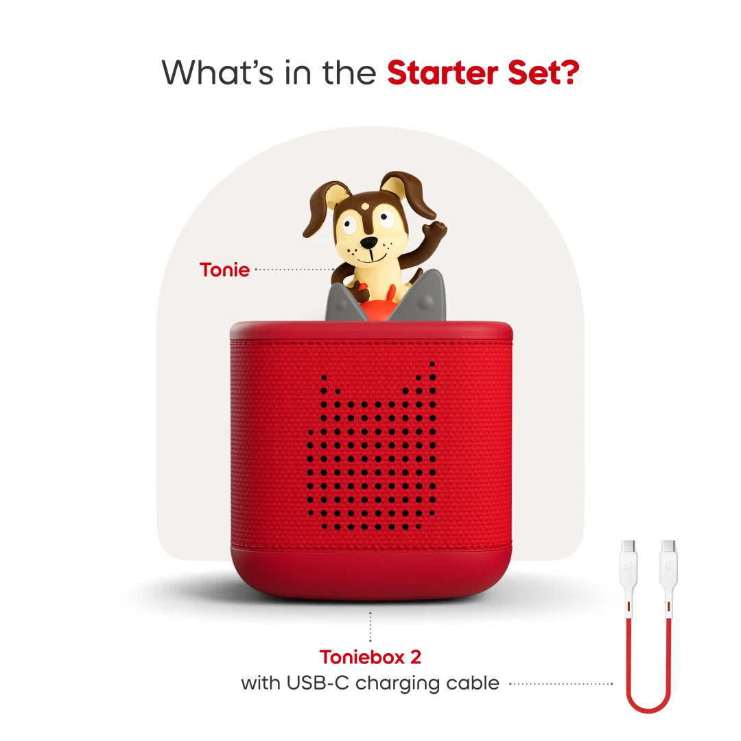 Toniebox 2 Starter Set: Sunset Red | Tonies