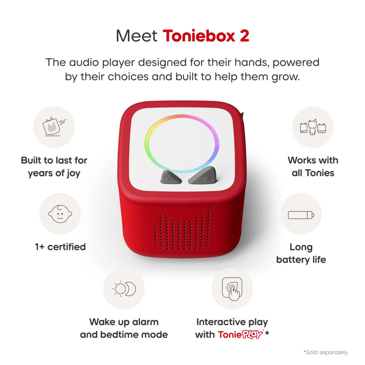 Toniebox 2 Starter Set: Sunset Red | Tonies