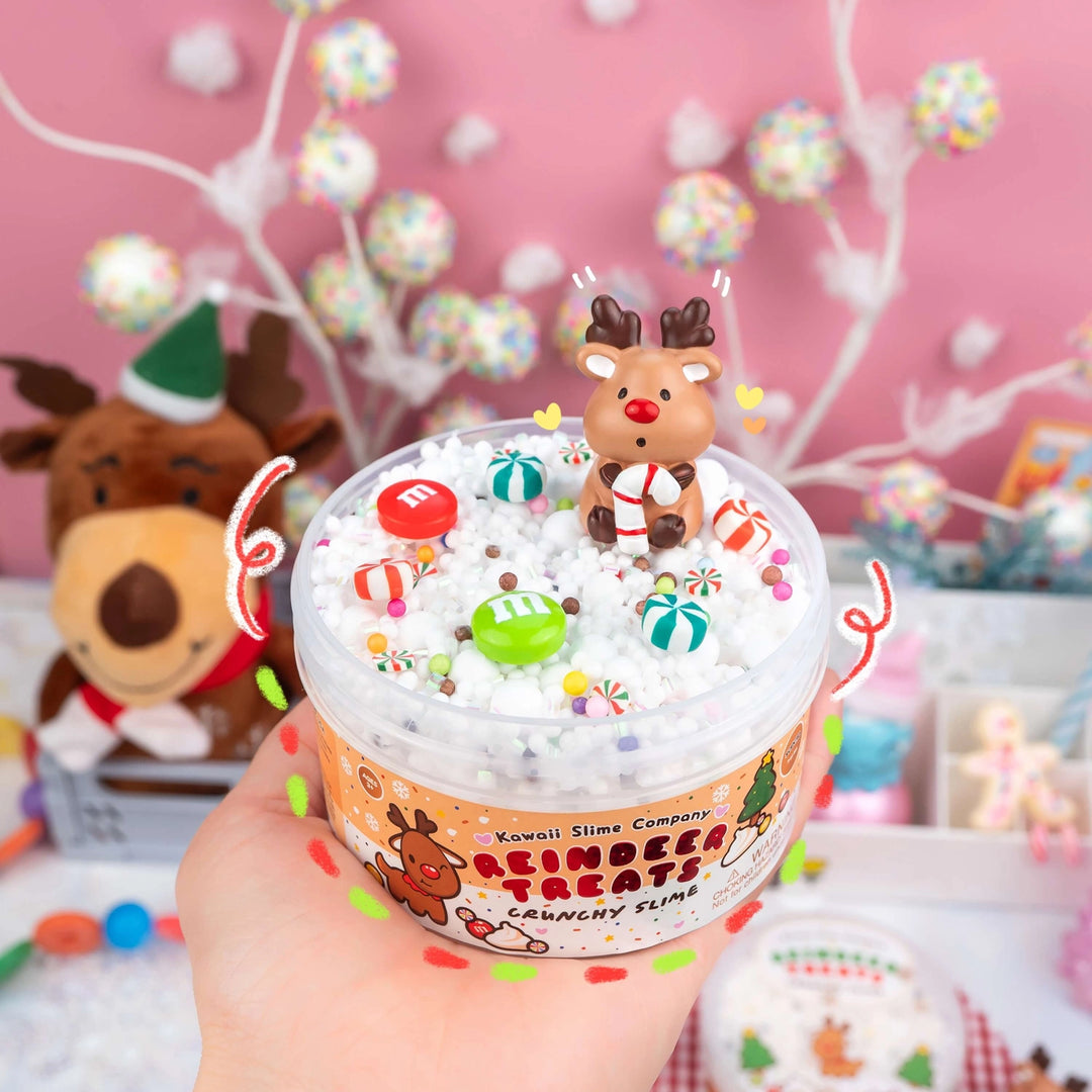 Reindeer Treats Crunchy Slime | Kawaii Slime Company