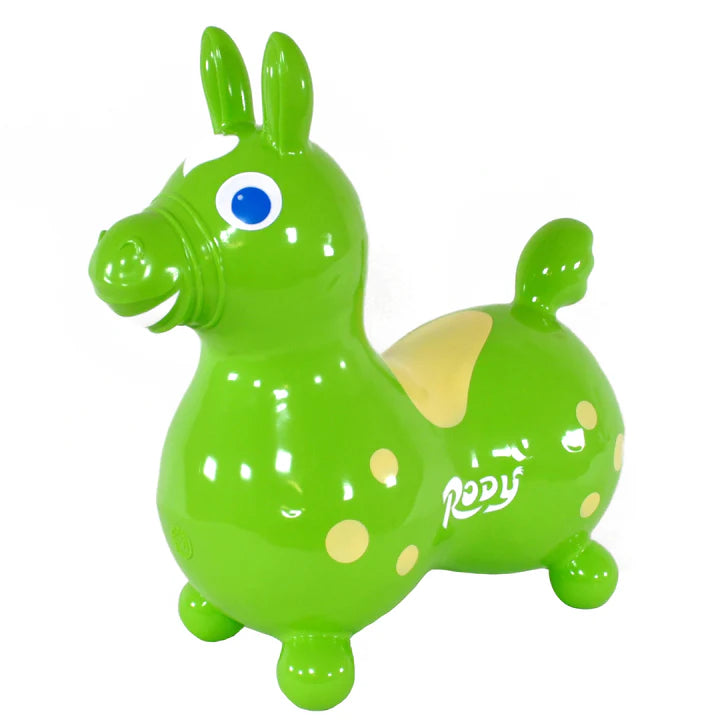 Rody Inflatable Bounce Horse - Lime Green