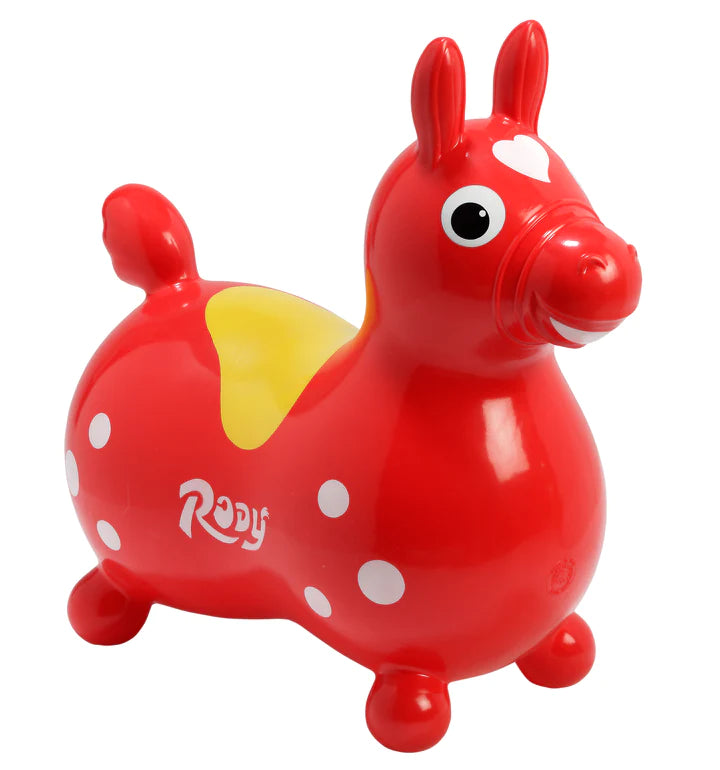 Rody Inflatable Bounce Horse - Red