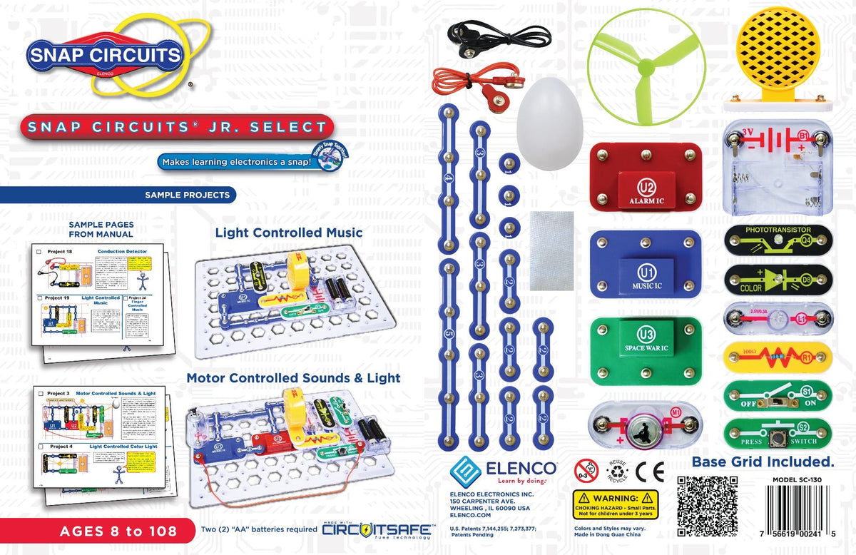 Snap Circuits® Jr. Select 130-in-1 | Elenco