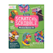 Scratch & Scribble Mini Window Banner Kit - Garden - 6 Cards | OOLY