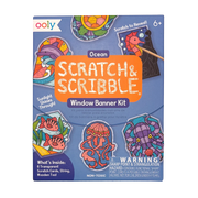 Scratch & Scribble Mini Window Banner Kit - Ocean - 6 Cards | OOLY