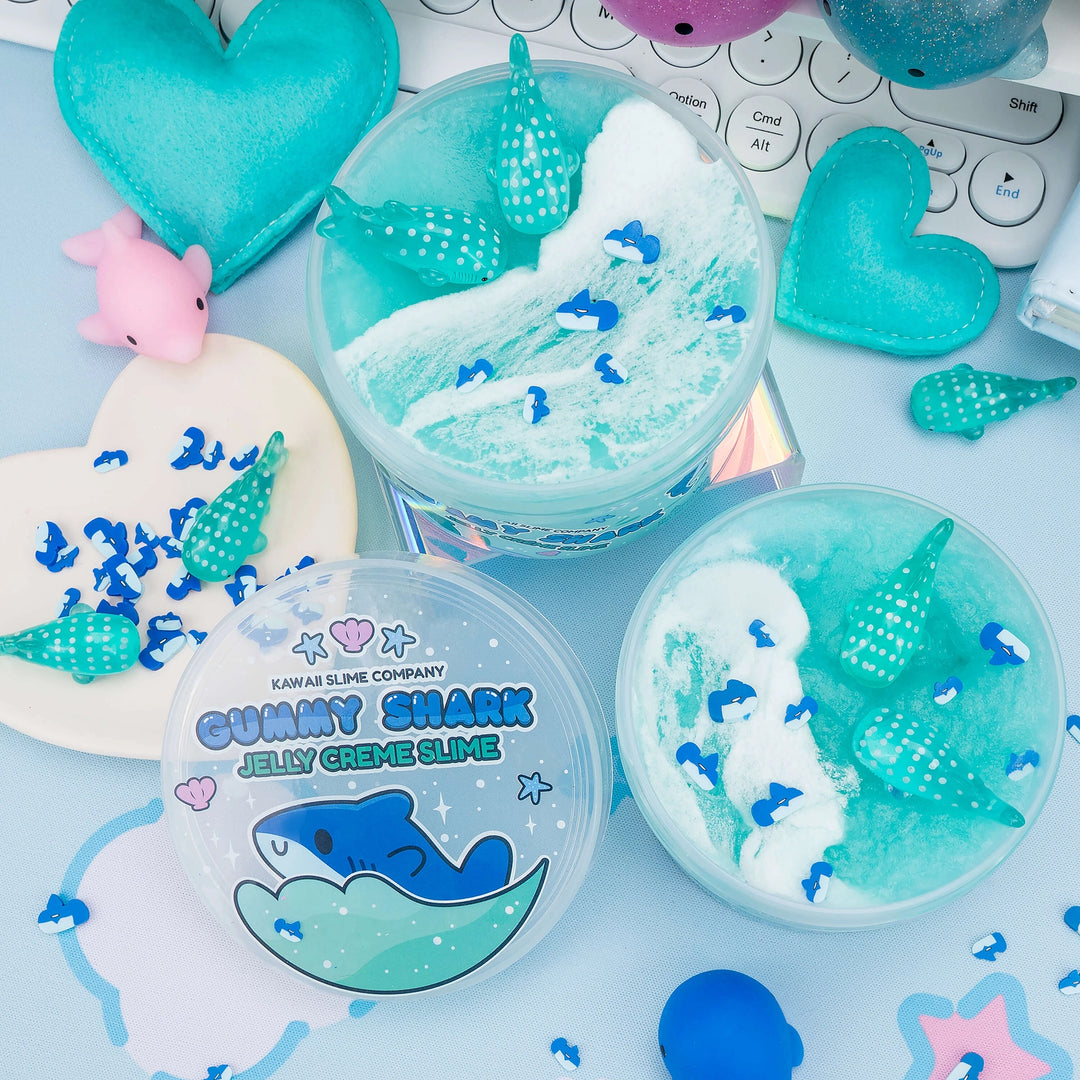 Gummy Shark Jelly Creme Slime | Kawaii Slime Company