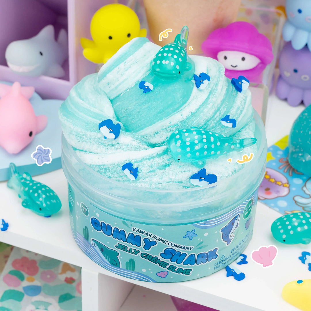 Gummy Shark Jelly Creme Slime | Kawaii Slime Company