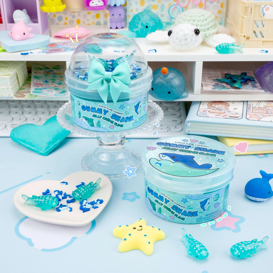 Gummy Shark Jelly Creme Slime | Kawaii Slime Company