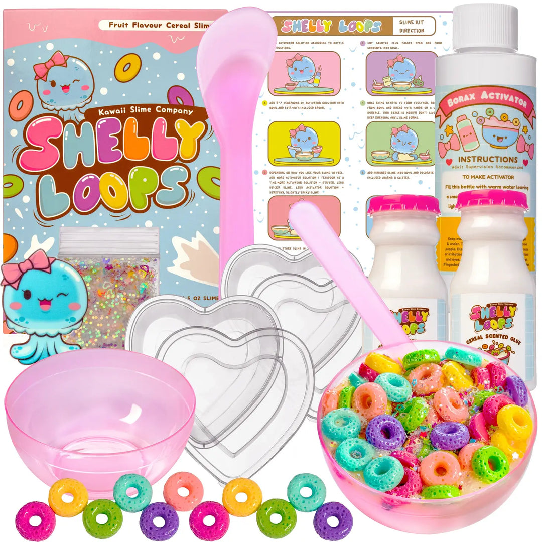 Shelly Loops Cereal DIY Slime Kit  | Kawaii Slime Company