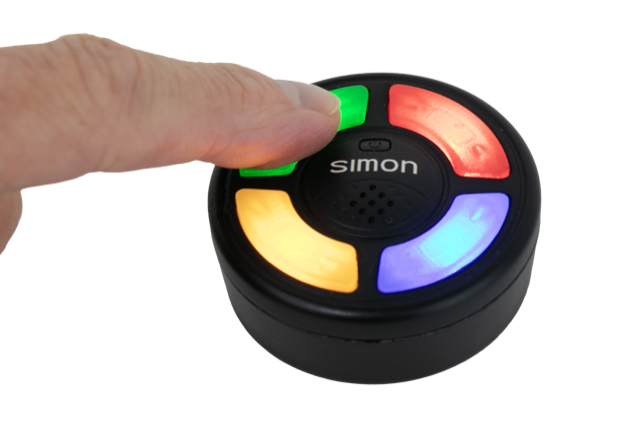 finger pressing simon button 