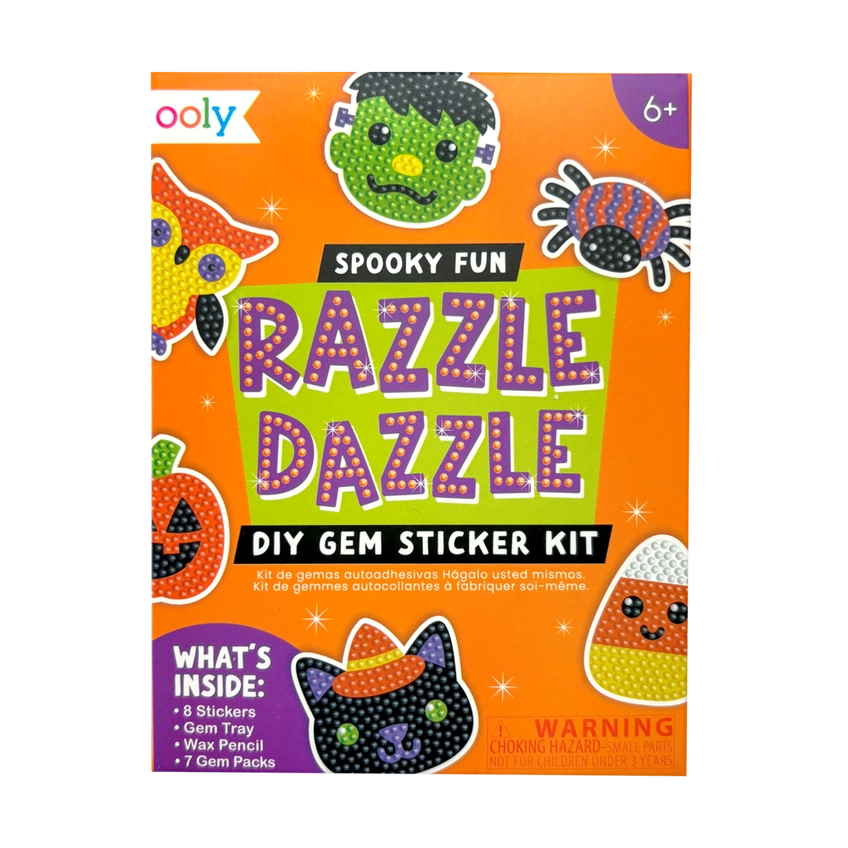 Mini Razzle Dazzle Diy Gem Sticker Kit - Spooky Fun | OOLY