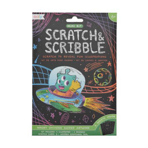 Wacky Universe Mini Scratch & Scribble Art Kit | OOLY